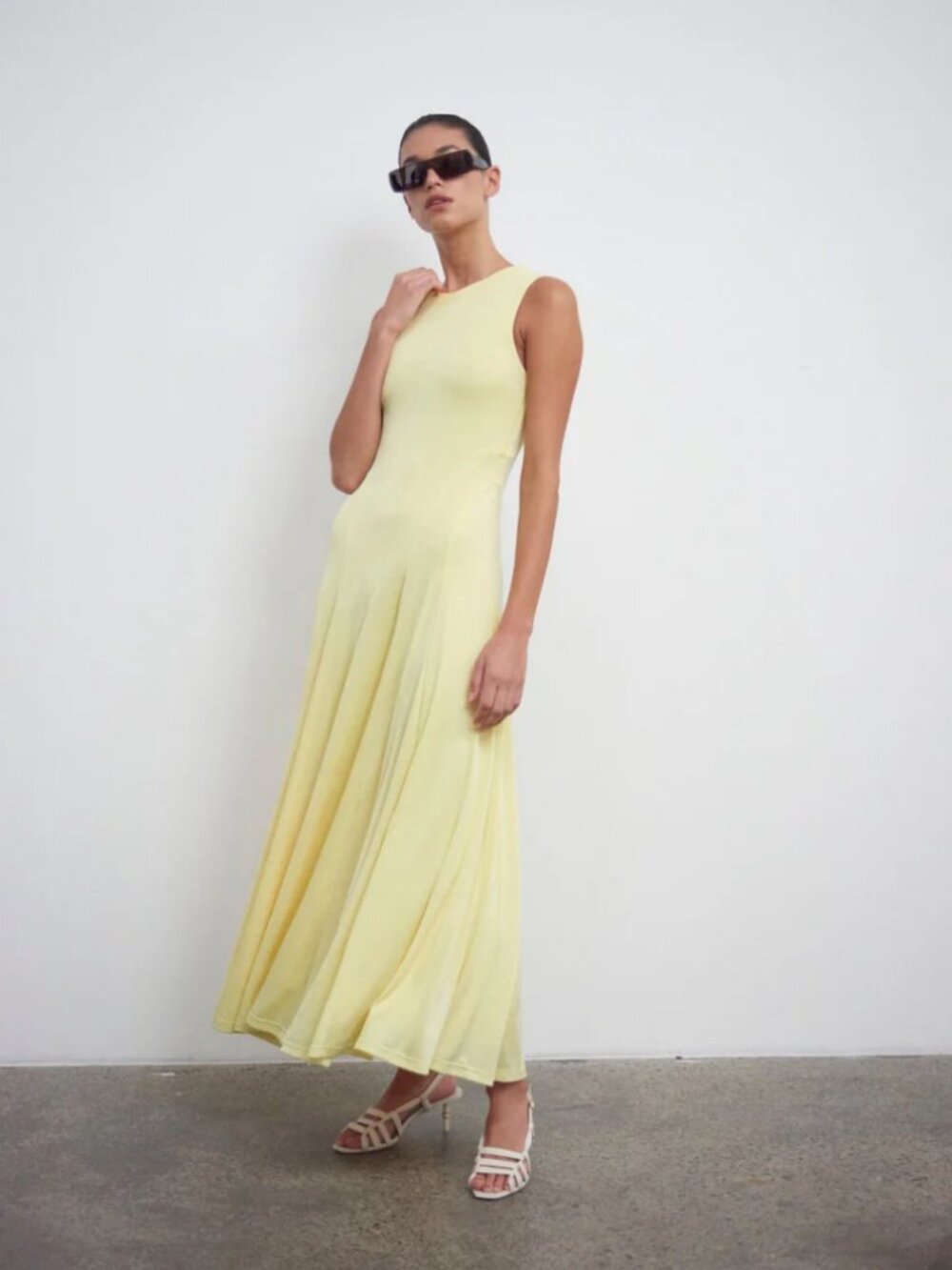Anna Quan - The Illaria yellow long Dress NWOT